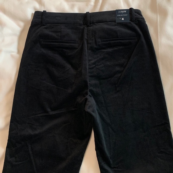 J. Crew "Kallie" Black Velvet Pant - Picture 15 of 16